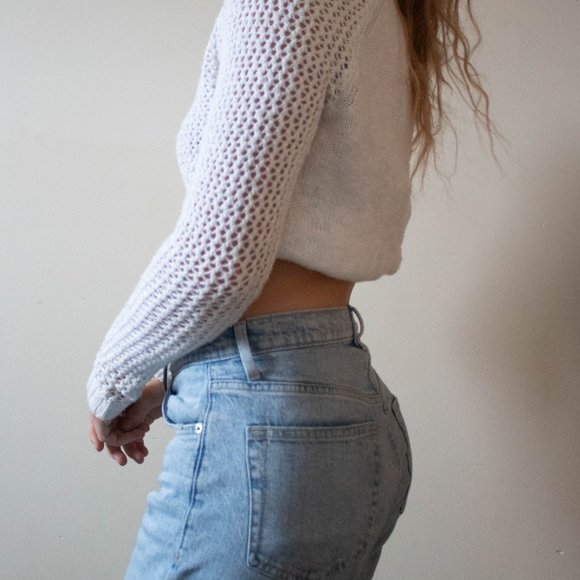 White full length sweater - Picture 4 of 11